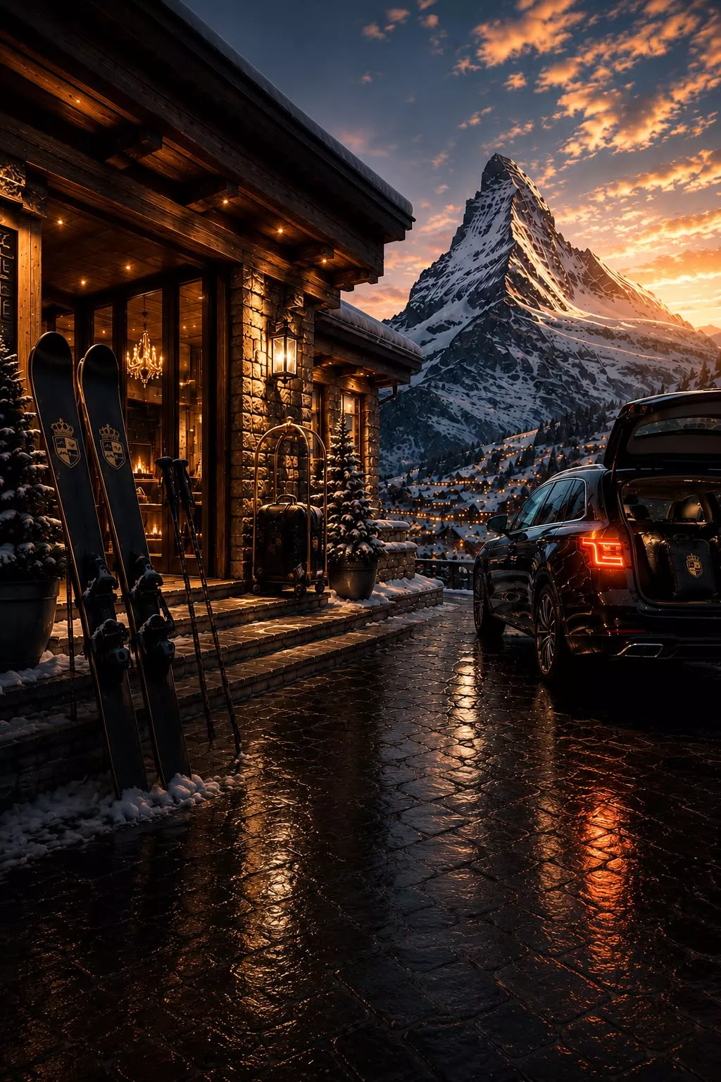 Ski Weekend Zermatt Poster